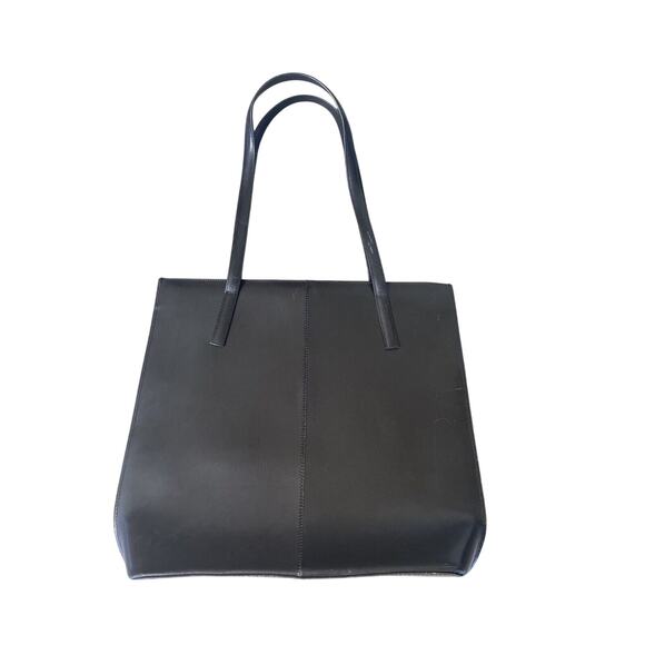 KENNETH COLE Bag Tote Laptop Bag Patent Leather Brown Flat Great Condition - Picture 2 of 4